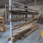 Partij houtplaatmateriaal, planken en latten